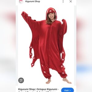 Kigurumi Octopus Onesie Costume
